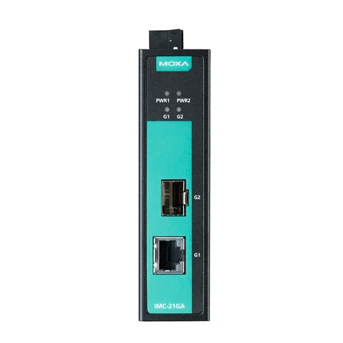 IMC-21GA-T Медиаконвертер Gigabit Ethernet 10/100/1000BaseTX в 100/1000BaseSFP в металлическом корпусе с расширенным диапазоном температур